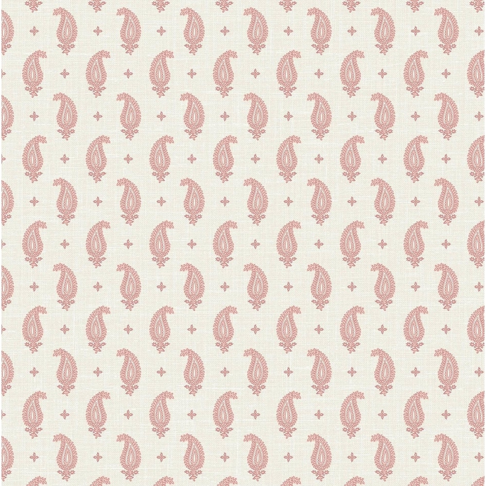 Seabrook Designs Maia Paisley Nonwoven Unpasted Wallpaper