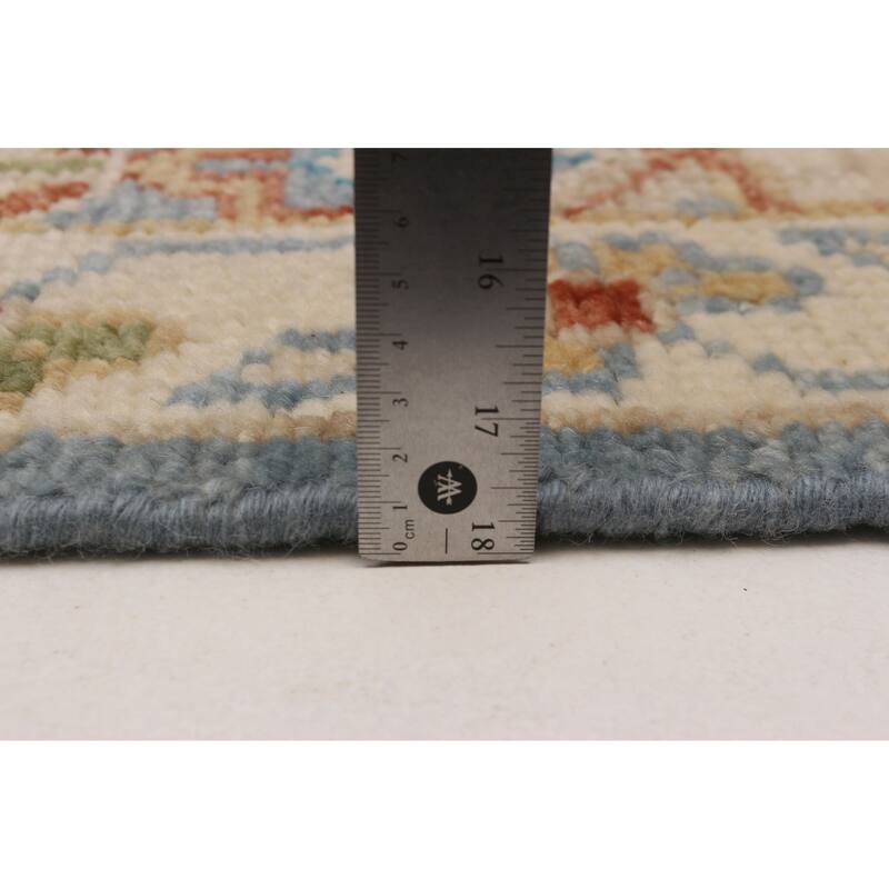 ECARPETGALLERY Hand-knotted Jules Serapi Light Blue Wool Rug - 8'1 x 10'0