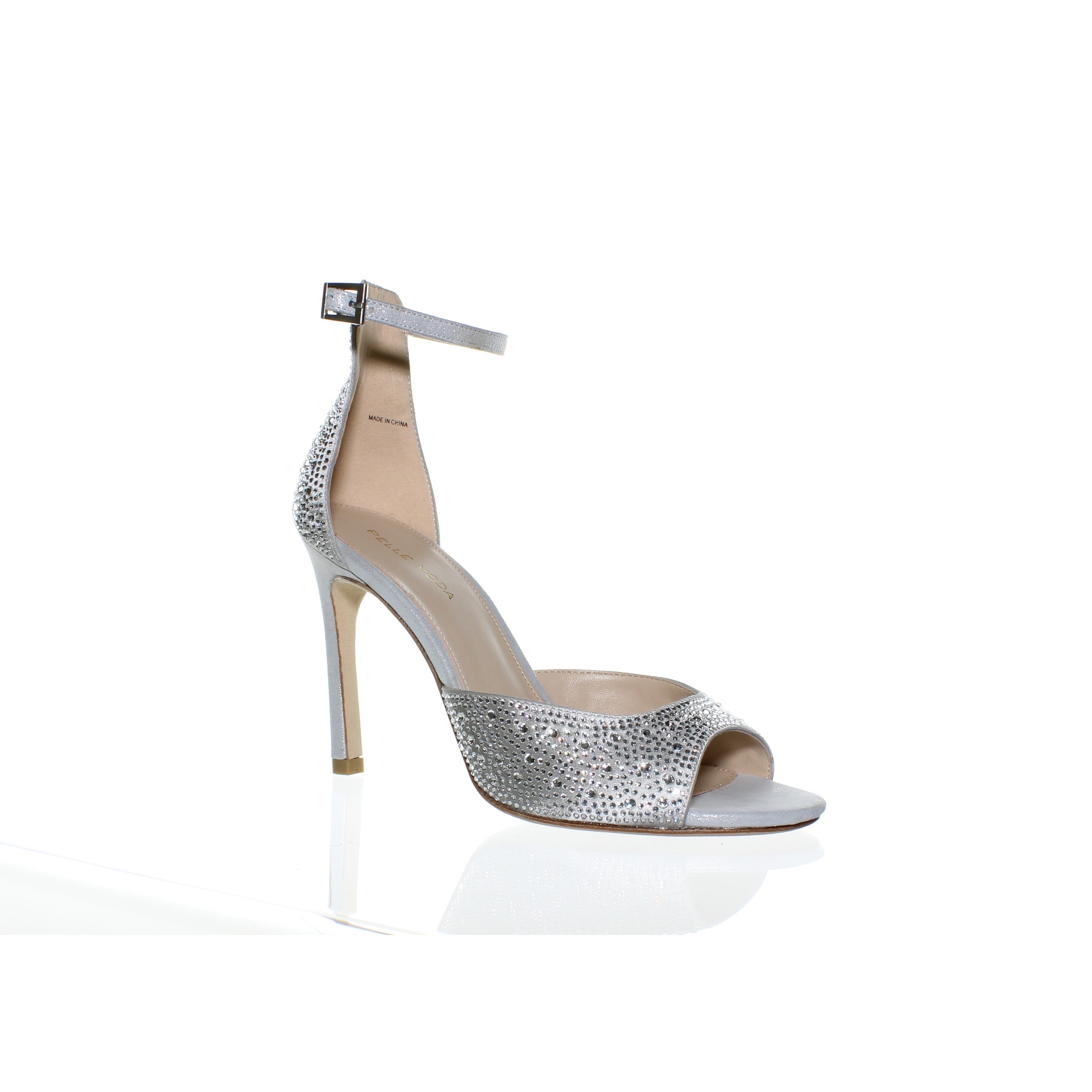 pelle moda silver heels