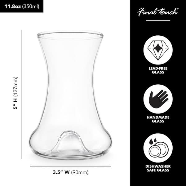Final Touch Rum Taster Glass - 3.5" W x 5" H