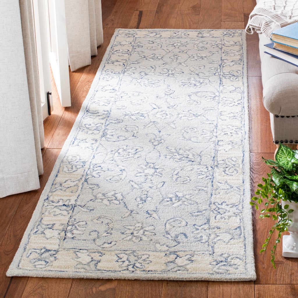 SAFAVIEH, Handmade Micro-Loop Kyrah Modern Wool Rug