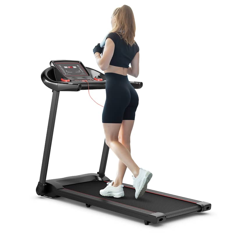 Superfit 2.25HP Electric Running Machine Treadmill Bluetooth Speaker - See Details - Red
