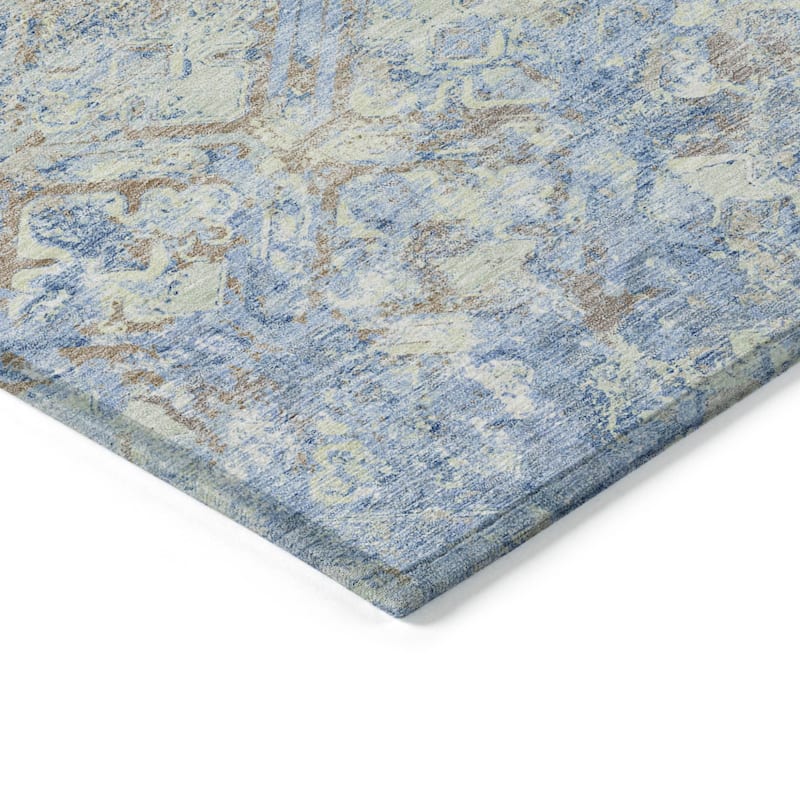 HomeRoots Geometric Transitional Rectangle Outdoor Rug
