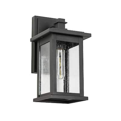 Vintage Black Hardwired Outdoor Wall Light