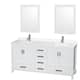 Option White, Chrome Trim, White Quartz Top
