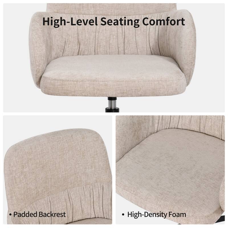 Modern 360° Swivel Upholstered Multi-Use Chair for Office or Dining