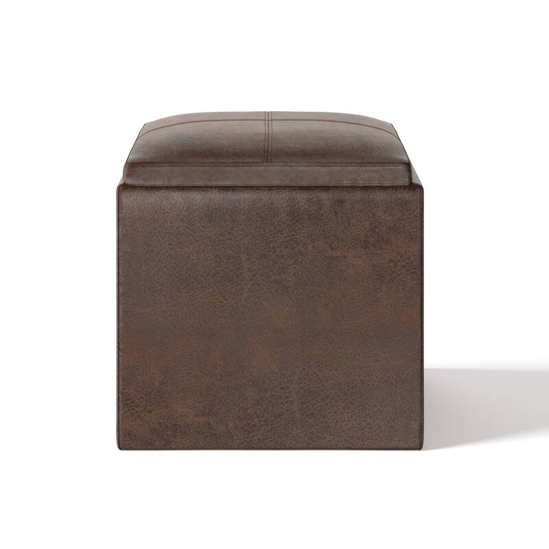 WYNDENHALL Townsend 17 inch Wide Contemporary Square Storage Ottoman