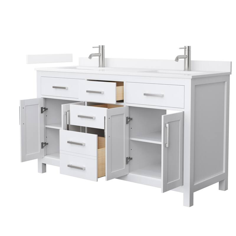 Wyndham Collection WCG2424-60D-QTZ-UNSMXX Beckett 60" Free Standing