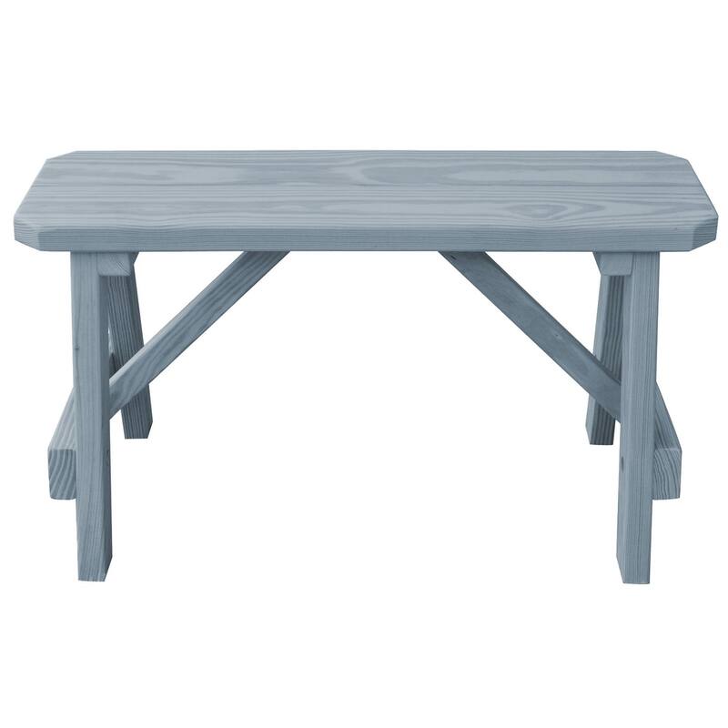 Pressure Treated Pine 3' Traditional Bench - Gray Stain