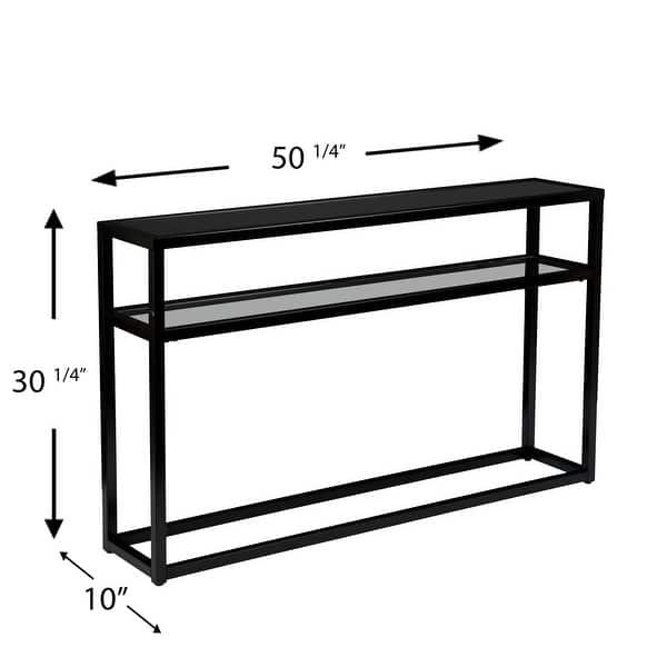 SEI Furniture Baldrick Modern 50" Long Console Table with Shelf
