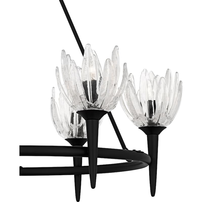 Shea 6-Light Matte Black Chandelier