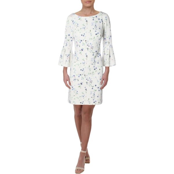 ralph lauren floral bell sleeve dress