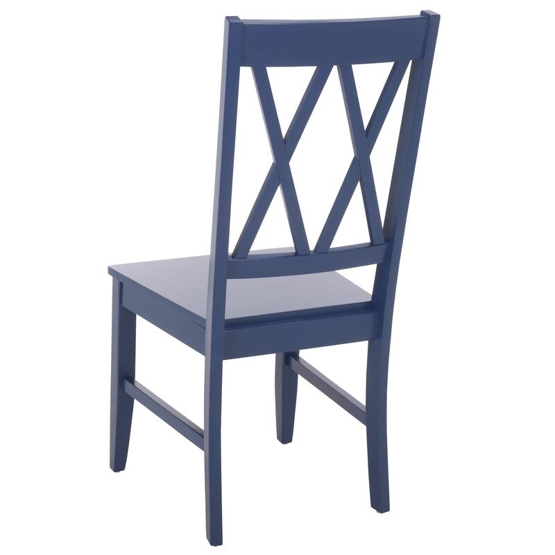 SAFAVIEH HOME Yana Double X-Back Side Chair - 18"W x 22"D x 39"H