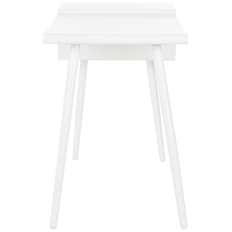 SAFAVIEH Natalia Mid Century Scandinavian White Two Drawer Desk