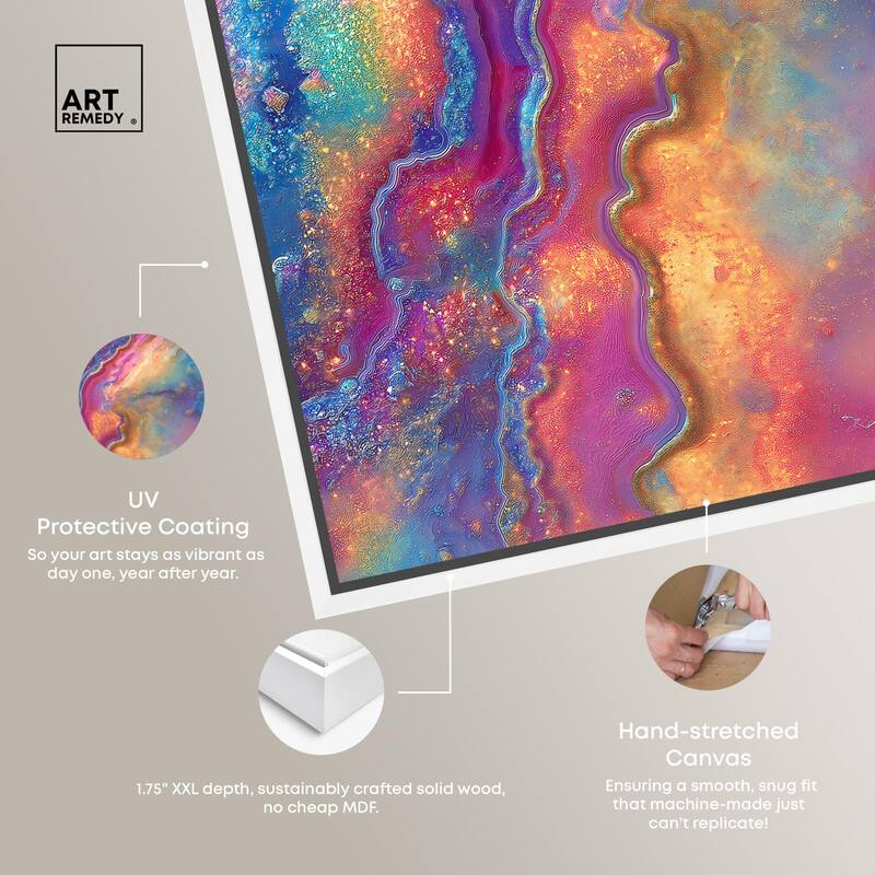 Glittering Spectrum II Canvas by Art Remedy