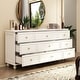 preview thumbnail 7 of 39, 63"W Wood Dresser Bedroom Storage Drawer Organizer Closet 9 Drawer