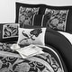 preview thumbnail 17 of 42, Nanshing Brie Silver and Black 7-Piece Comforter Set