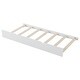 preview thumbnail 20 of 32, Wood Twin Size Platform Bed with Trundle, Shelves and Storage Headboard, Gray White