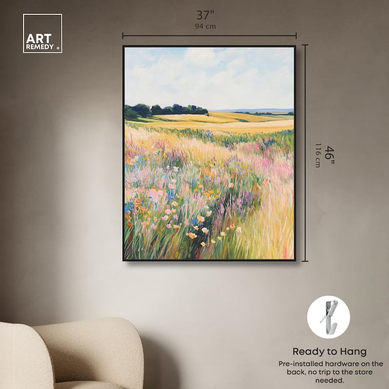 Open Field II Canvas by Art Remedy
