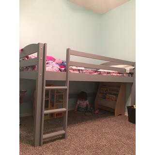 Taylor & Olive Christian Low Loft Twin Bed with Ladder