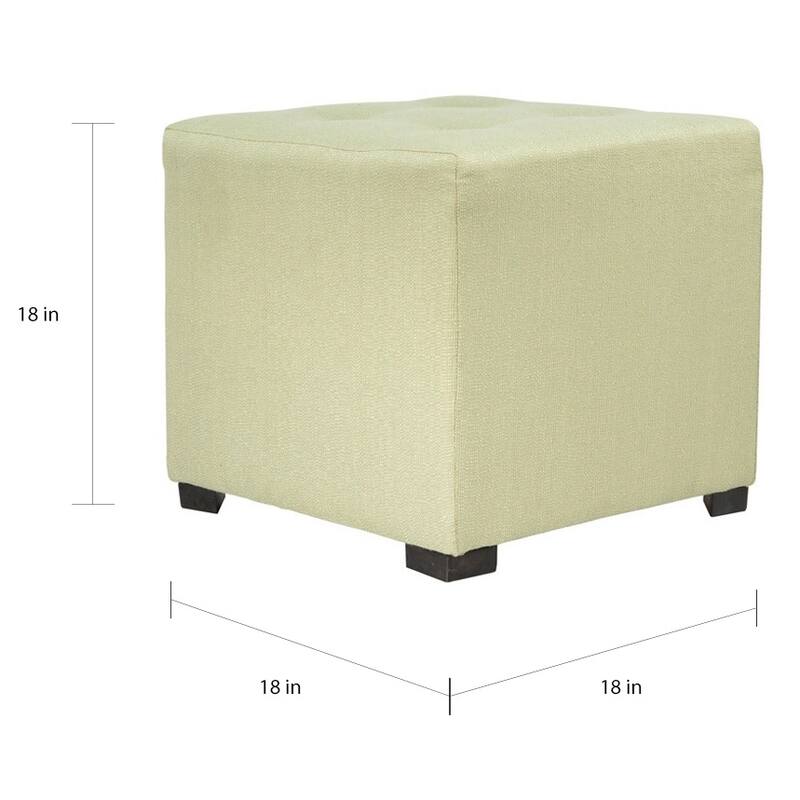 Porch & Den Cordoba 4-button Tufted Square Ottoman