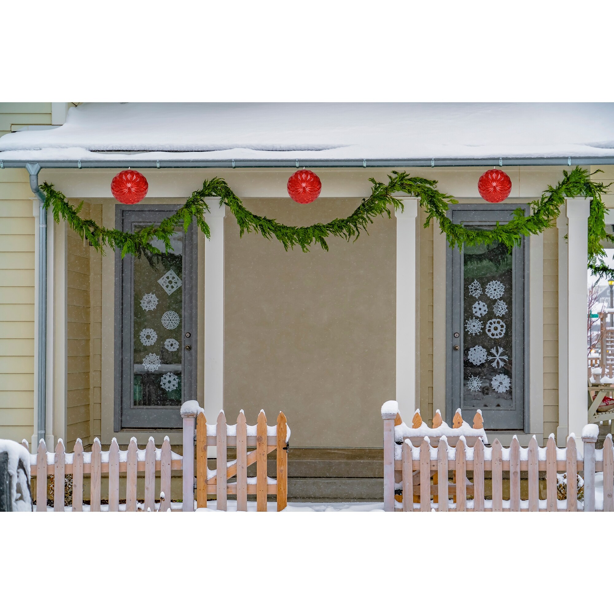 Shop Led Lighted Red Hanging Crystal Sphere Ball Outdoor Christmas Decoration 6 Inch Overstock 29212234