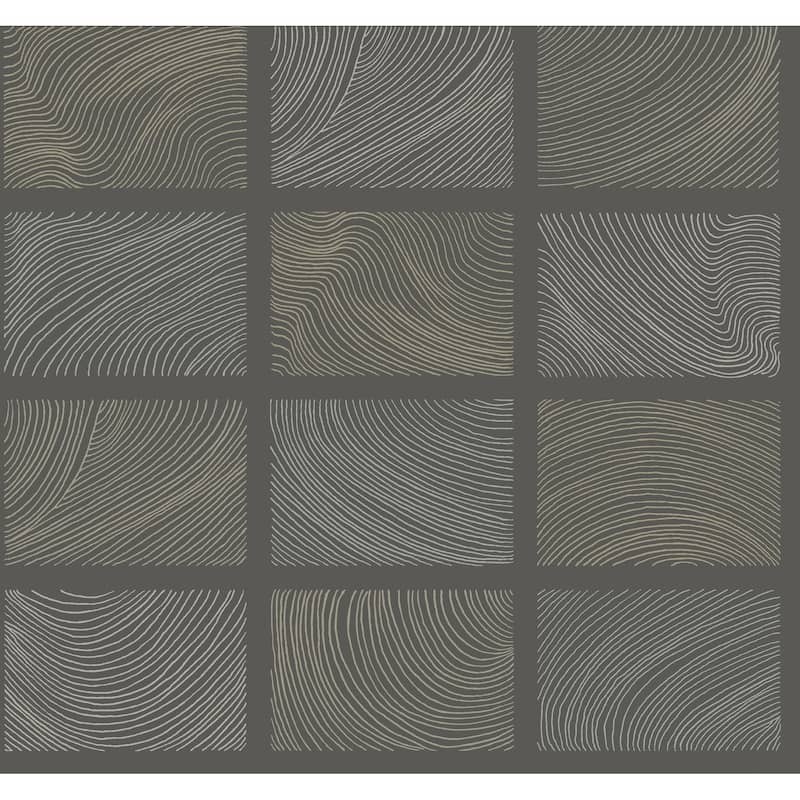 A-Street Prints Bronson Slate Topography Wallpaper