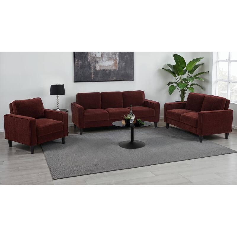 Ruth Fabric Upholstered Track Arm Sofa