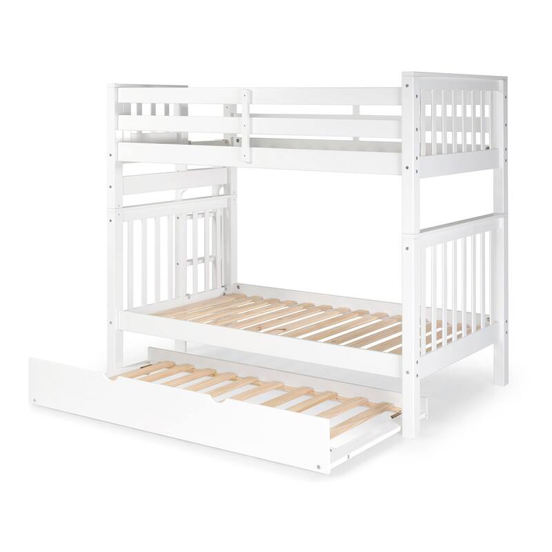 Taylor & Olive Trillium Tall Twin over Twin Bunk Bed, Twin Trundle