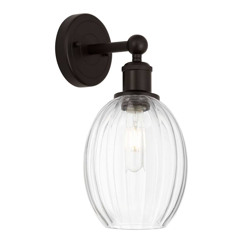 Innovations Lighting 616-1W-13-7 Preston Sconce Preston 13" Tall Wall - Oil Rubbed Bronze / Clear