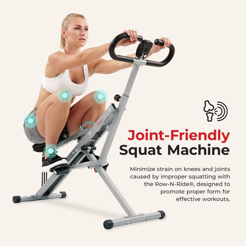 Sunny Health Fitness Squat Assist Row N Ride Trainer NO 077S