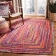 preview thumbnail 6 of 118, SAFAVIEH Georgine Handmade Braided Bohemian Cotton Rug 10' x 14' - Red/Multi - Rectangle