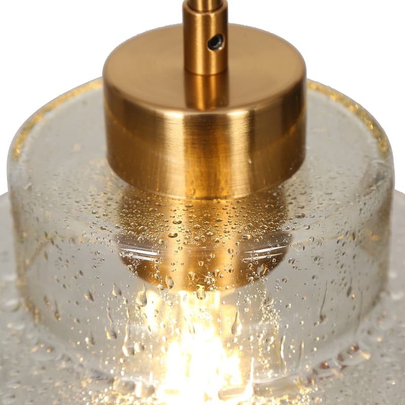 Modern Raindrop Seeded Glass Mini Pendant Lights DIY High-end Pendant Ceiling Lighs - Clear