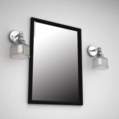1 Light Vanity Light in Satin Nickel with Clear Glass - W:6.69*H:10.75*E:8.31