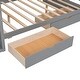 preview thumbnail 18 of 40, Full Size Wood House Bed with Drawers and Wardrobe