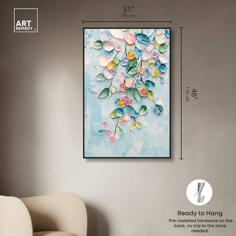 Textured Tendrils II Canvas by Art Remedy