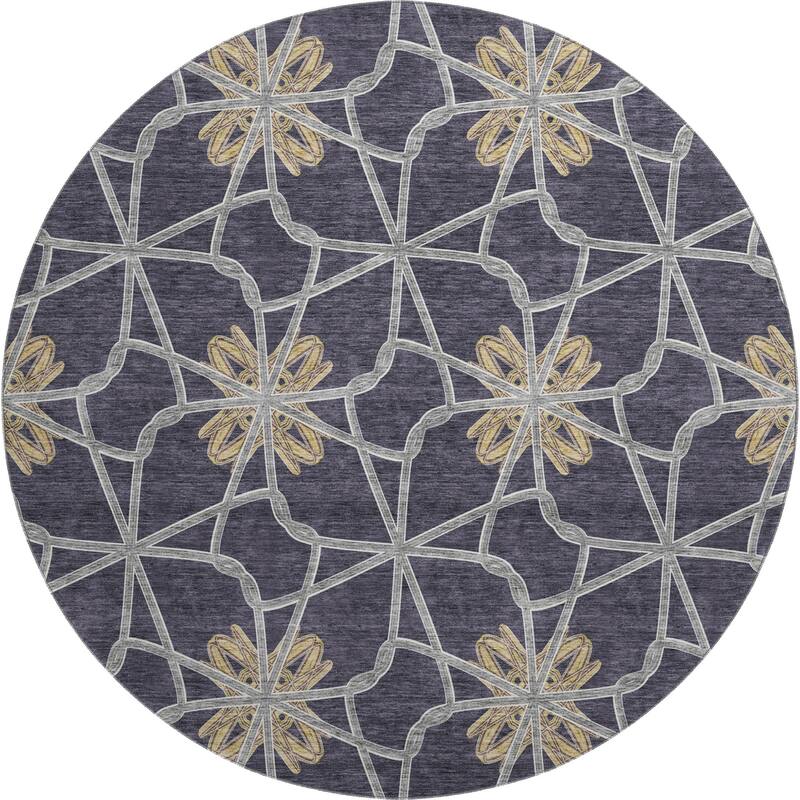 Premium Washable Super Soft Contemporary Tangle Mayfield Rug