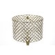 preview thumbnail 8 of 10, Silver Orchid Crystal Bling Shade 27.5-inch Table Lamp