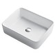 preview thumbnail 3 of 19, Kraus Elavo 19 inch Rectangle Porcelain Ceramic Vessel Bathroom Sink