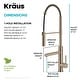 preview thumbnail 94 of 124, Kraus Artec 2-Function Commercial Pulldown Pot Filler Kitchen Faucet