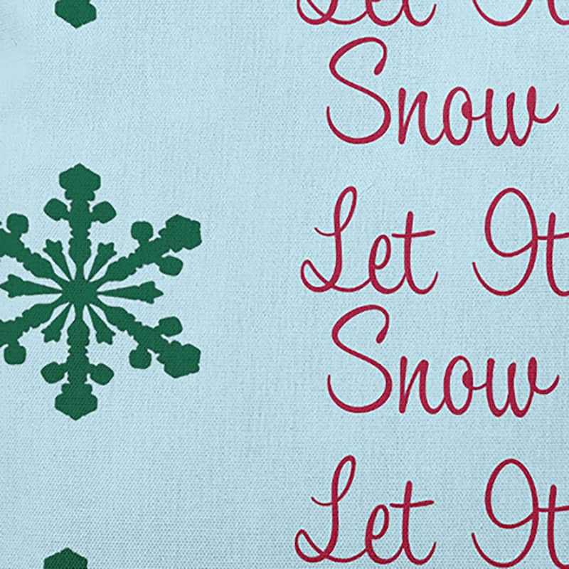 Winter Let It Snow Indoor/Outdoor Throw Pillow