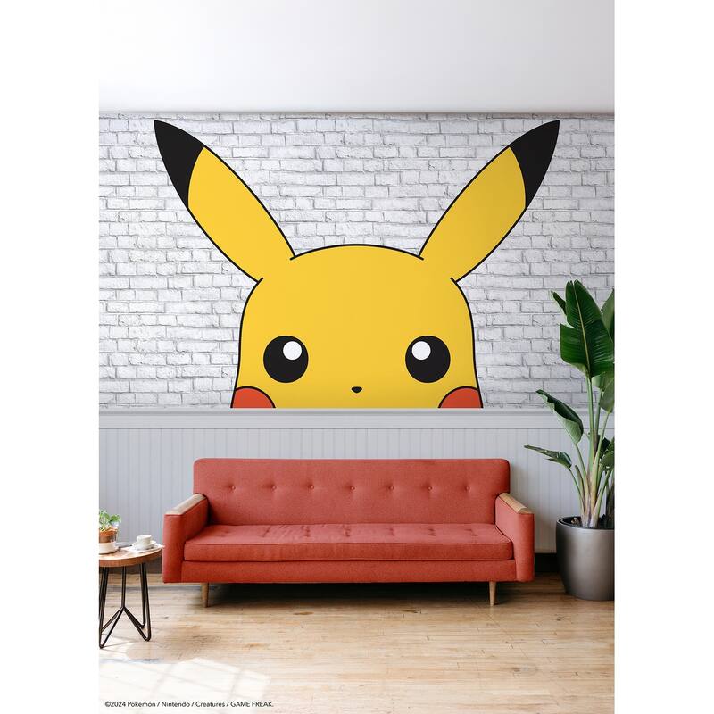 RoomMates Pokémon Pikachu Yellow Peel and Stick Mural