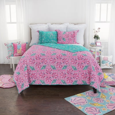 Simply Southern Printed 100% Cotton Reversible Quilt Set