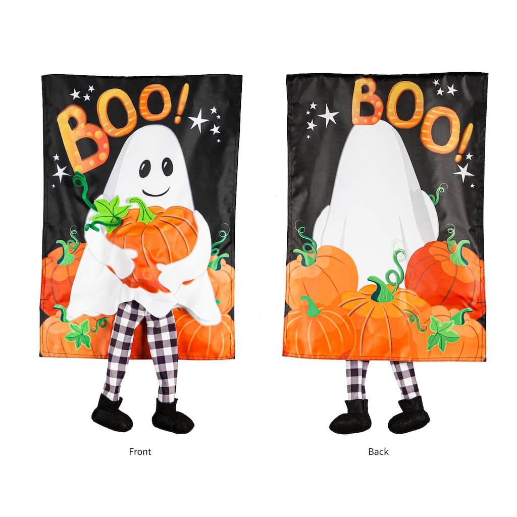 12.5 in. x 18 in. Ghost Garden Kickin Flag