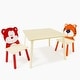 preview thumbnail 18 of 16, 3PCS Kid Wood Toddler Table and Chair Set