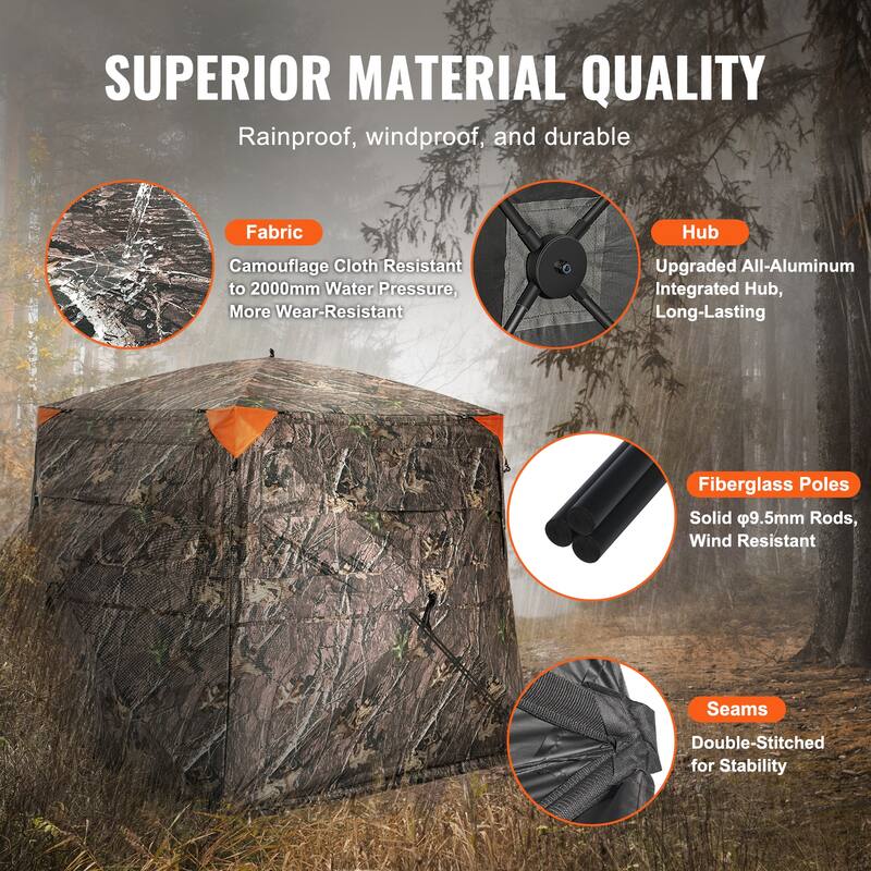 Hunting Blind Portable Resilient Hunting Tent for Turkey and Deer Hunting