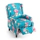 preview thumbnail 53 of 91, Linen Manual Upholstered Recliner with Wood Legs
