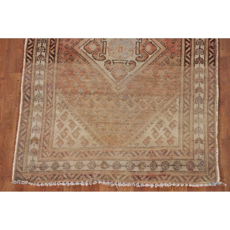 Geometric Botemir Persian Accent Rug Handmade Wool Carpet - 3'4"x 4'10"