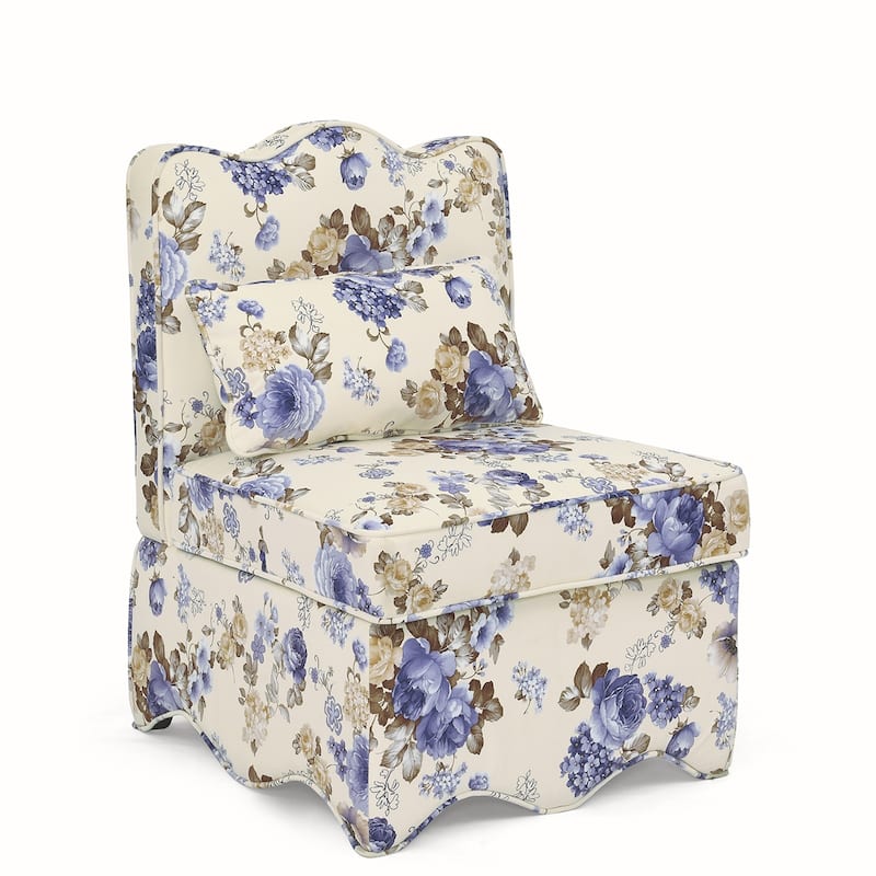 Flannel Single Armless Chair