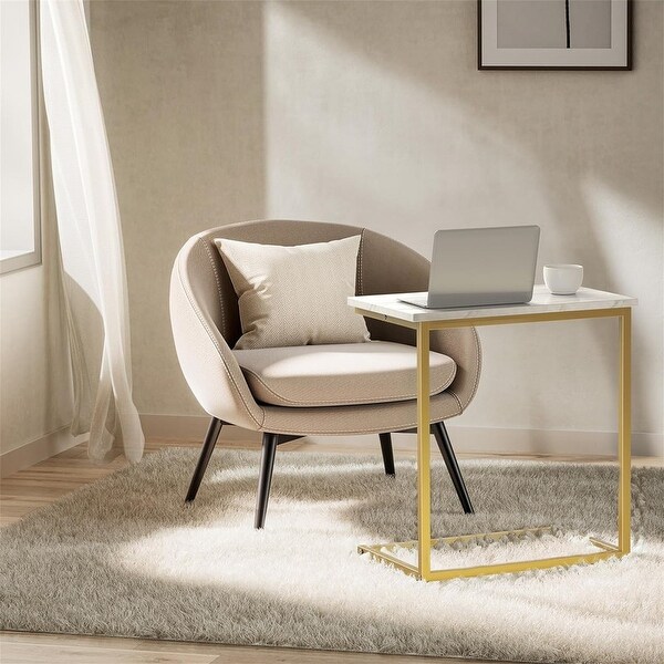 C Shaped End Table 27 inches High - 11.8